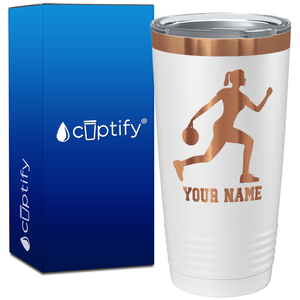 Personalized Woman Bowler on 20oz Tumbler