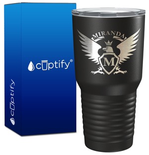 Personalized Eagle Engraved on 30oz Tumbler