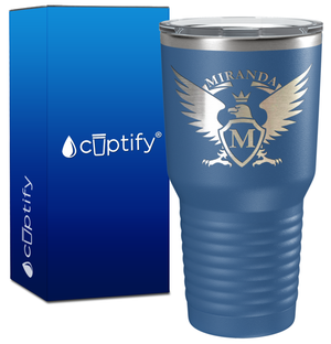 Personalized Eagle Engraved on 30oz Tumbler