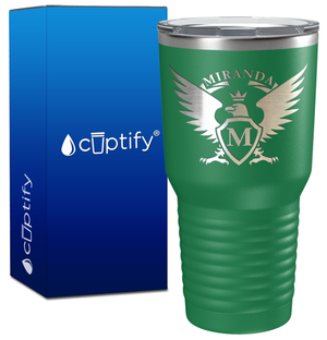 Personalized Eagle Engraved on 30oz Tumbler