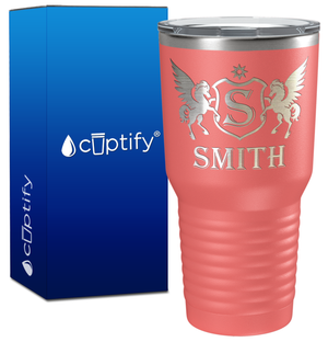 Personalized Pegasus Engraved on 30oz Tumbler