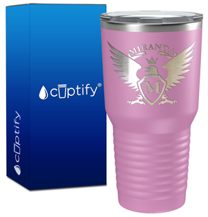 Personalized Eagle Engraved on 30oz Tumbler
