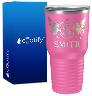 Personalized Pegasus Engraved on 30oz Tumbler
