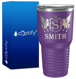 Personalized Pegasus Engraved on 30oz Tumbler
