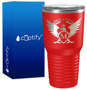 Personalized Eagle Engraved on 30oz Tumbler