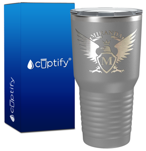 Personalized Eagle Engraved on 30oz Tumbler