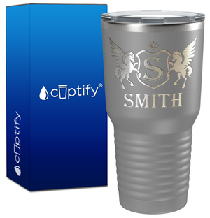Personalized Pegasus Engraved on 30oz Tumbler