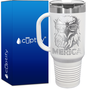Merica Eagle 40oz 4th of July Travel Mug