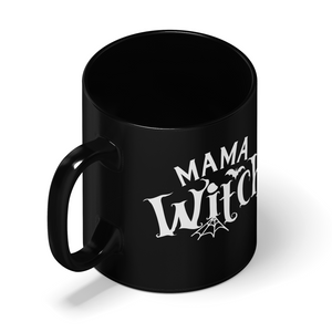 Mama Witch on Black 11oz Halloween Coffee Mug