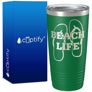The Beach Life Sandals 20oz Beach Tumbler