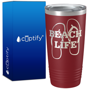 The Beach Life Sandals 20oz Beach Tumbler