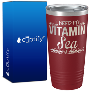 I Need my Vitamin Sea 20oz Beach Life Tumbler