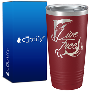 Live Free 20oz Beach Life Tumbler