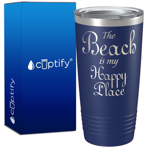 The Beach is my Happy Place 20oz Beach Tumbler