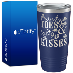 Sandy Toes & Salty Kisses 20oz Beach Tumbler