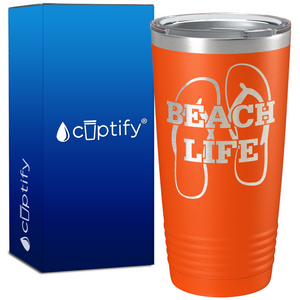 The Beach Life Sandals 20oz Beach Tumbler