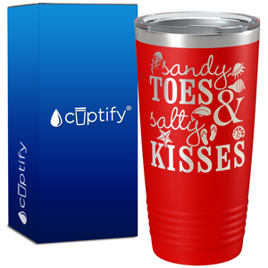 Sandy Toes & Salty Kisses 20oz Beach Tumbler