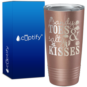 Sandy Toes & Salty Kisses 20oz Beach Tumbler