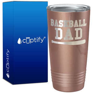Baseball Dad with Bat on 20oz Tumbler