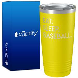Eat Sleep Baseball on 20oz Tumbler