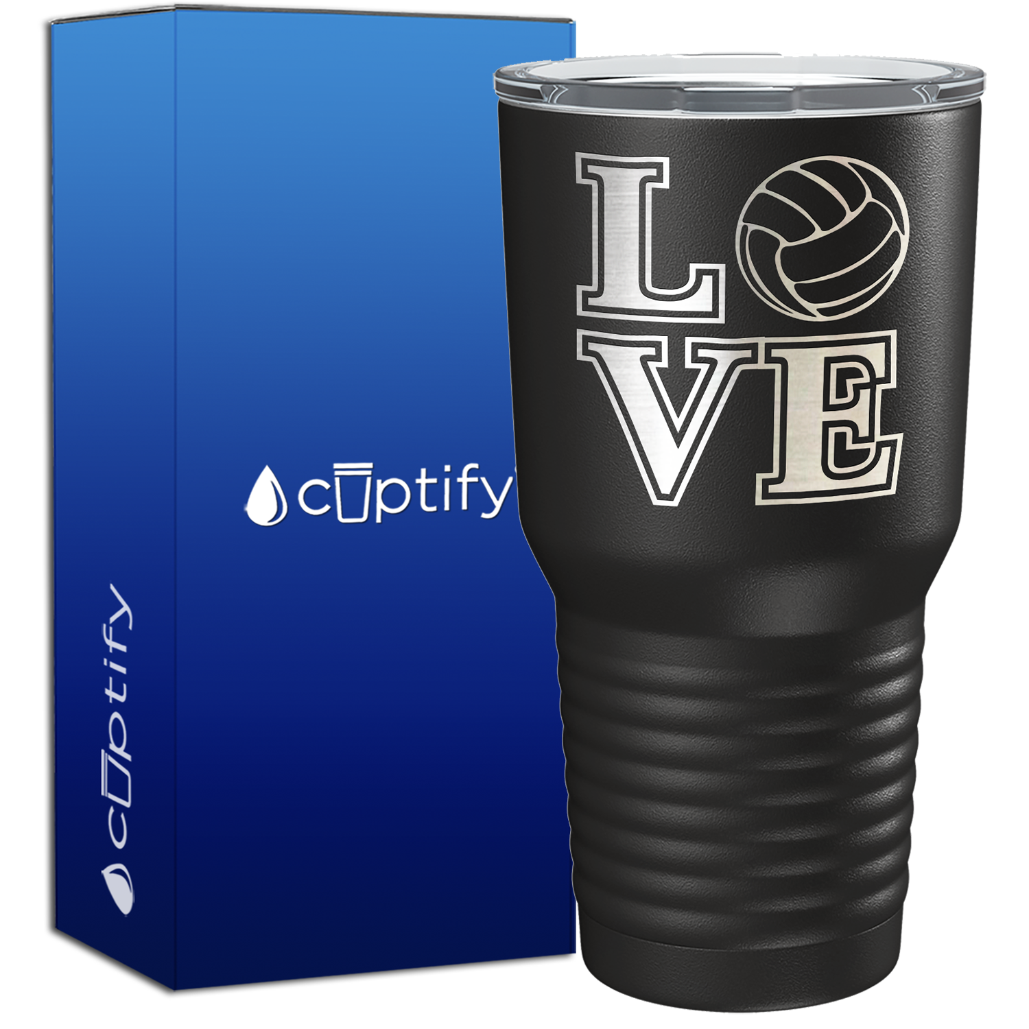LOVE Volleyball 30oz Stainless Steel Tumbler