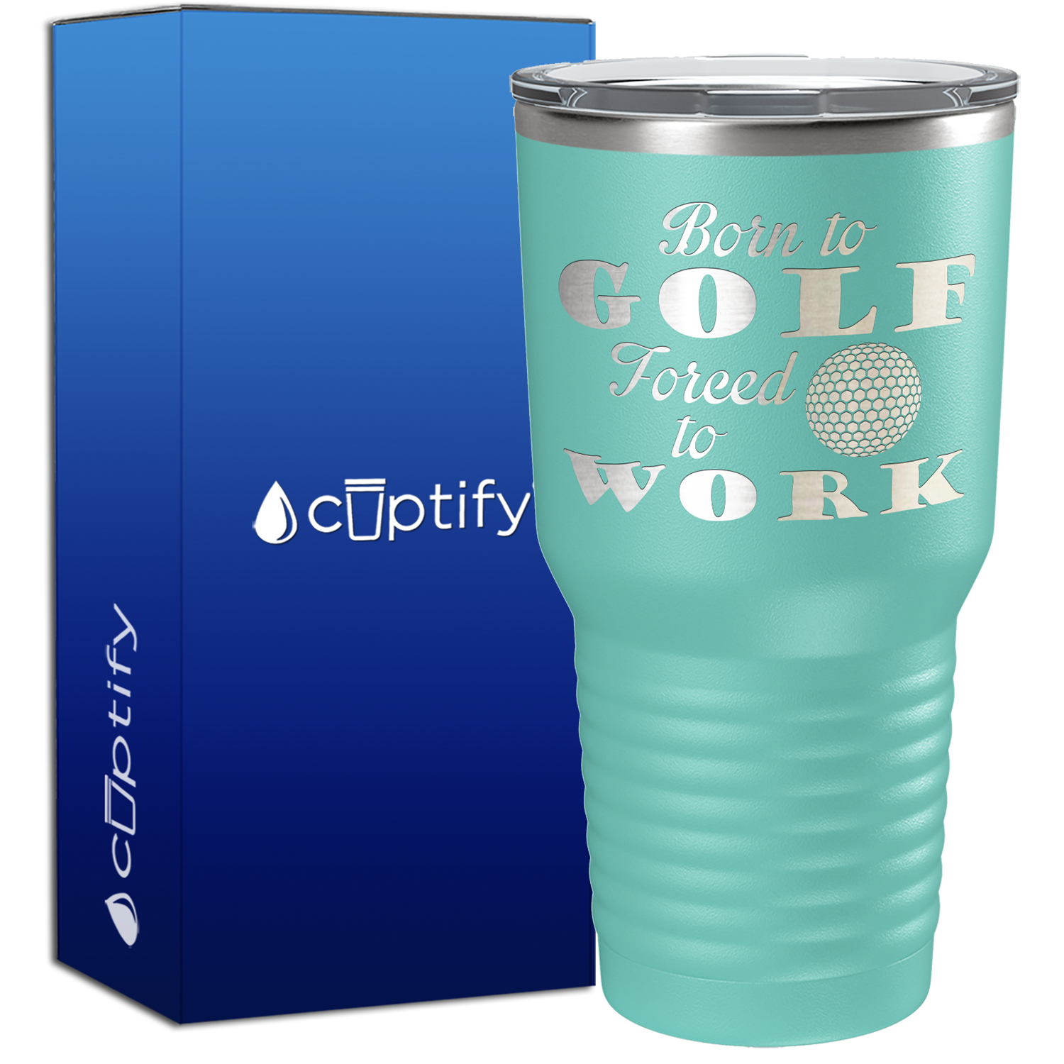 Born to Golf Forced to Work 30oz Golf Tumbler