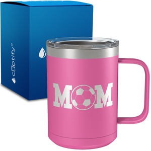 Soccer Mom 15oz Stainless Steel Mug