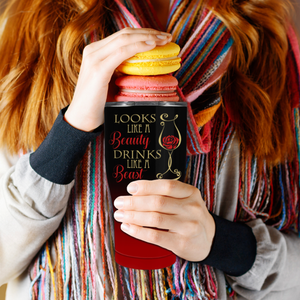 Looks Like a Beauty Drinks Like a Beast on 30oz Curve Tumbler