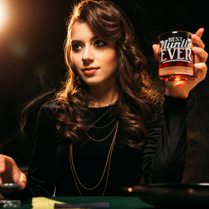 Best Auntie Ever Old Fashion Glass