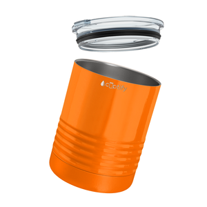 Orange Bright Gloss 10oz Lowball Tumbler