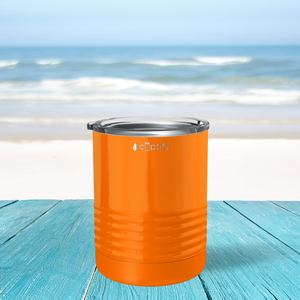 Orange Bright Gloss 10oz Lowball Tumbler