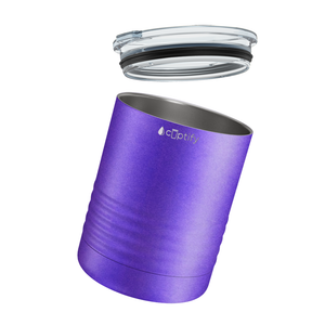 Purple Glitter 10oz Lowball Tumbler