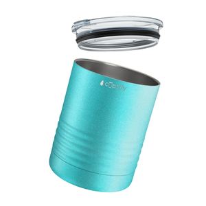 Seafoam Glitter 10oz Lowball Tumbler