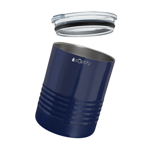 Navy Blue Gloss 10oz Lowball Tumbler