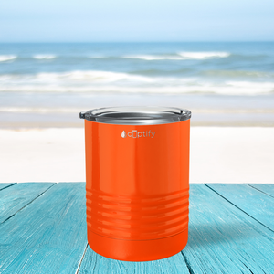 Orange Gloss 10oz Lowball Tumbler