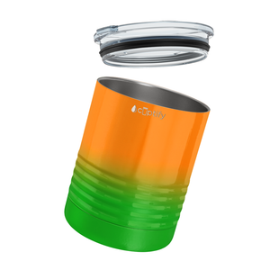 Orange Green Ombre 10oz Lowball Tumbler