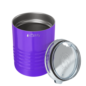 Purple Gloss 10oz Lowball Tumbler
