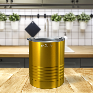 Gold Translucent 10oz Lowball Tumbler