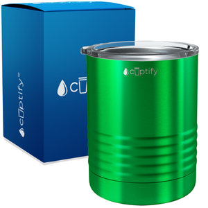 Green Translucent 10oz Lowball Tumbler