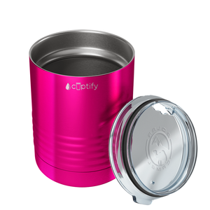 Pink Translucent 10oz Lowball Tumbler