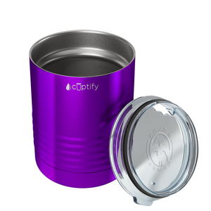 Purple Translucent 10oz Lowball Tumbler