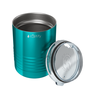Teal Translucent 10oz Lowball Tumbler