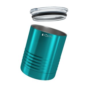 Teal Translucent 10oz Lowball Tumbler