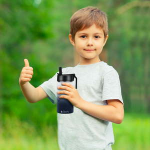 Cuptify Personalized Laser Engraved on Snowy Mountains Ombre 12 oz Sports Bottle