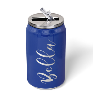 Cuptify Personalized on Blue Gloss 12 oz Cola Can Bottle