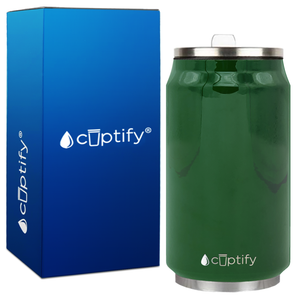 Green Gloss 12oz Cola Can Bottle