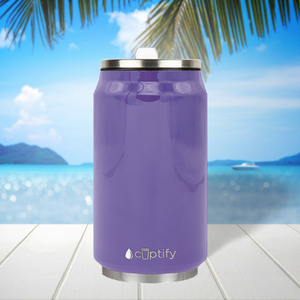 Lavender Gloss 12oz Cola Can Bottle