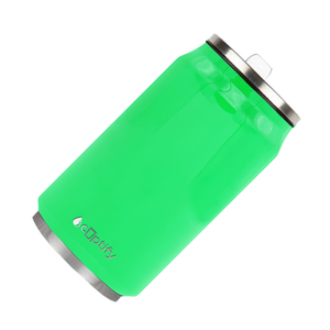 Neon Green Gloss 12oz Cola Can Bottle