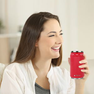 Red Gloss 12oz Cola Can Bottle