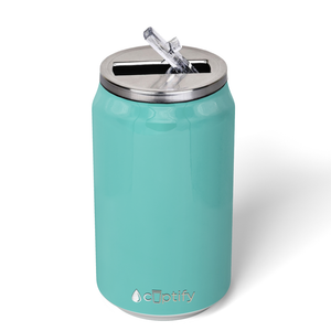 Seafoam Gloss 12oz Cola Can Bottle